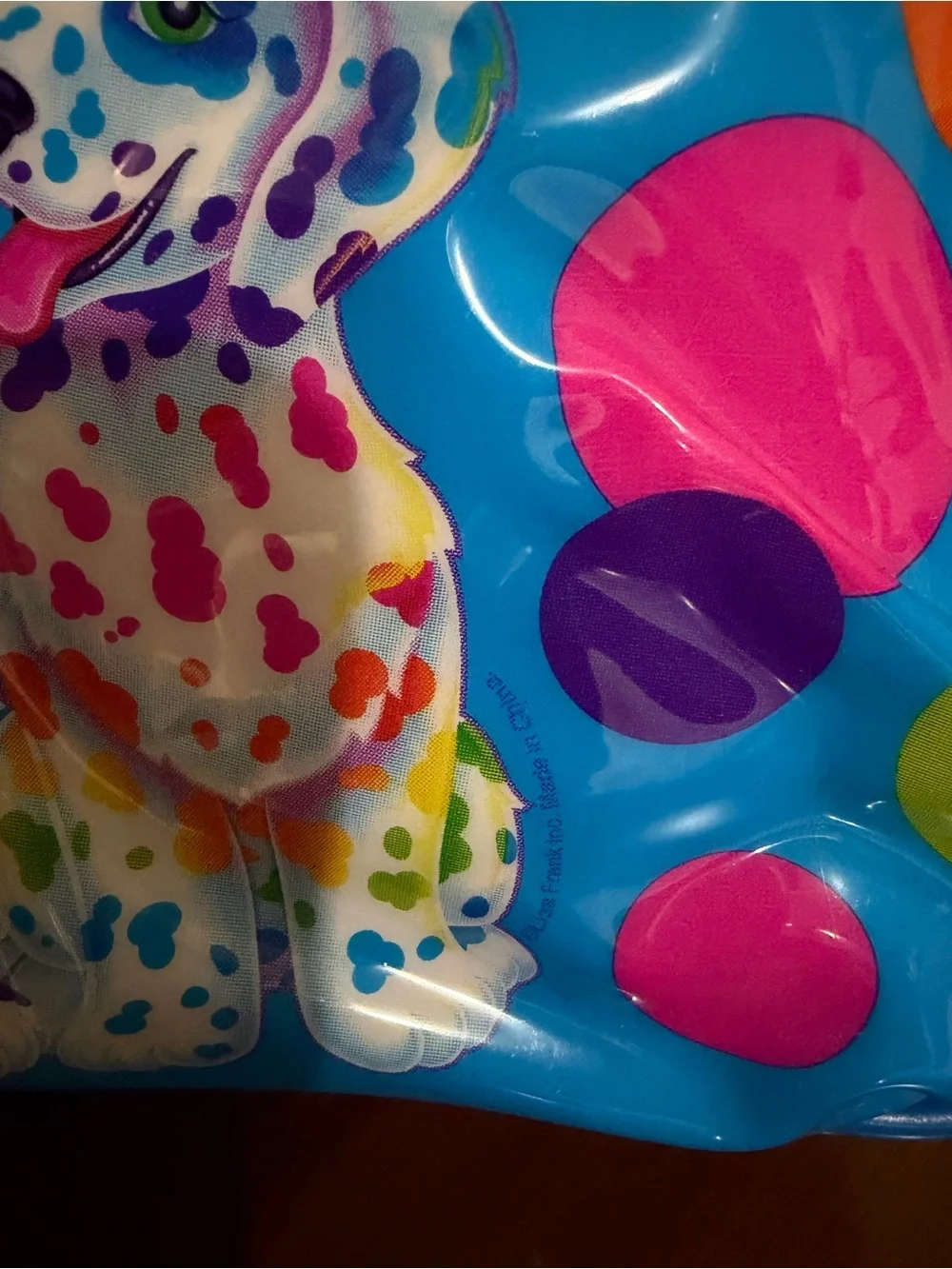 Lisa Frank Blue Polka Dot Dalmatian Kids Backpack